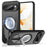 For Google Pixel 9 / 9 Pro Magnetic Case Heat Dissipation Aromatherapy Kickstand Silicone+PC Phone Cover - Black - 1