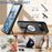 For Google Pixel 9 / 9 Pro Magnetic Case Heat Dissipation Aromatherapy Kickstand Silicone+PC Phone Cover - Black - 2
