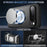 For Google Pixel 9 / 9 Pro Magnetic Case Heat Dissipation Aromatherapy Kickstand Silicone+PC Phone Cover - Black - 3