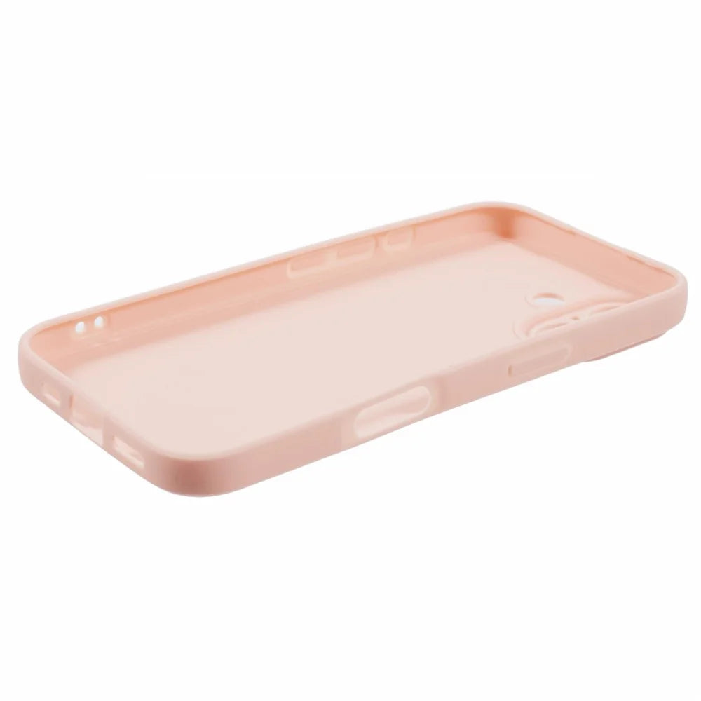 For iPhone 16 Case Precise Cut-Outs Straight Edge TPU Shockproof Phone Cover - Pink - 4