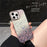 For iPhone 16 Pro Case IMD Bling Glitter PC+TPU Protective Cover - Black - 2