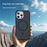 For iPhone 16 Pro Case with Lens Kickstand Matte Back Cover Compatible with MagSafe - Blue - 6