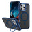 For iPhone 16 Pro Max Case with Lens Kickstand Matte Back Cover Compatible with MagSafe - Blue - 1