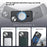 For iPhone 14 Case with Lens Kickstand Matte Back Cover Compatible with MagSafe - Black - 2