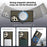 For Samsung Galaxy S23 Ultra Case with Lens Kickstand Matte Back Cover Magnetic Case - Black - 2