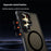 For Samsung Galaxy S23 Ultra Case with Lens Kickstand Matte Back Cover Magnetic Case - Black - 3