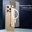 For iPhone 16 Case Compatible with MagSafe Matte PC Frameless Mobile Cover - Gold - 2