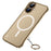For iPhone 16 Plus Case Compatible with MagSafe Matte PC Frameless Mobile Cover - Gold - 1