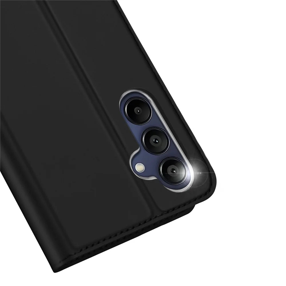 DUX DUCIS Skin Pro Series For Samsung Galaxy A16 5G / A16 4G Case Leather Cover Card Holder - Black - 4