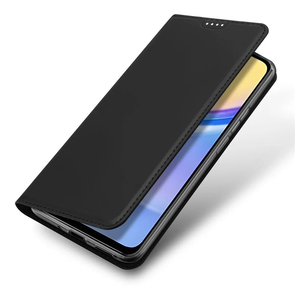 DUX DUCIS Skin Pro Series For Samsung Galaxy A16 5G / A16 4G Case Leather Cover Card Holder - Black - 5