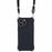 For iPhone 16 Pro Max Case Four Corner Anti Drop TPU Phone Cover with 150cm Hanging Rope - Black - 4