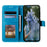 For Samsung Galaxy A06 4G Case Imprinted Totem PU Leather Wallet Stand Phone Cover - Blue - 2