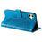 For Samsung Galaxy A06 4G Case Imprinted Totem PU Leather Wallet Stand Phone Cover - Blue - 4