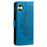 For Samsung Galaxy A06 4G Case Imprinted Totem PU Leather Wallet Stand Phone Cover - Blue - 6