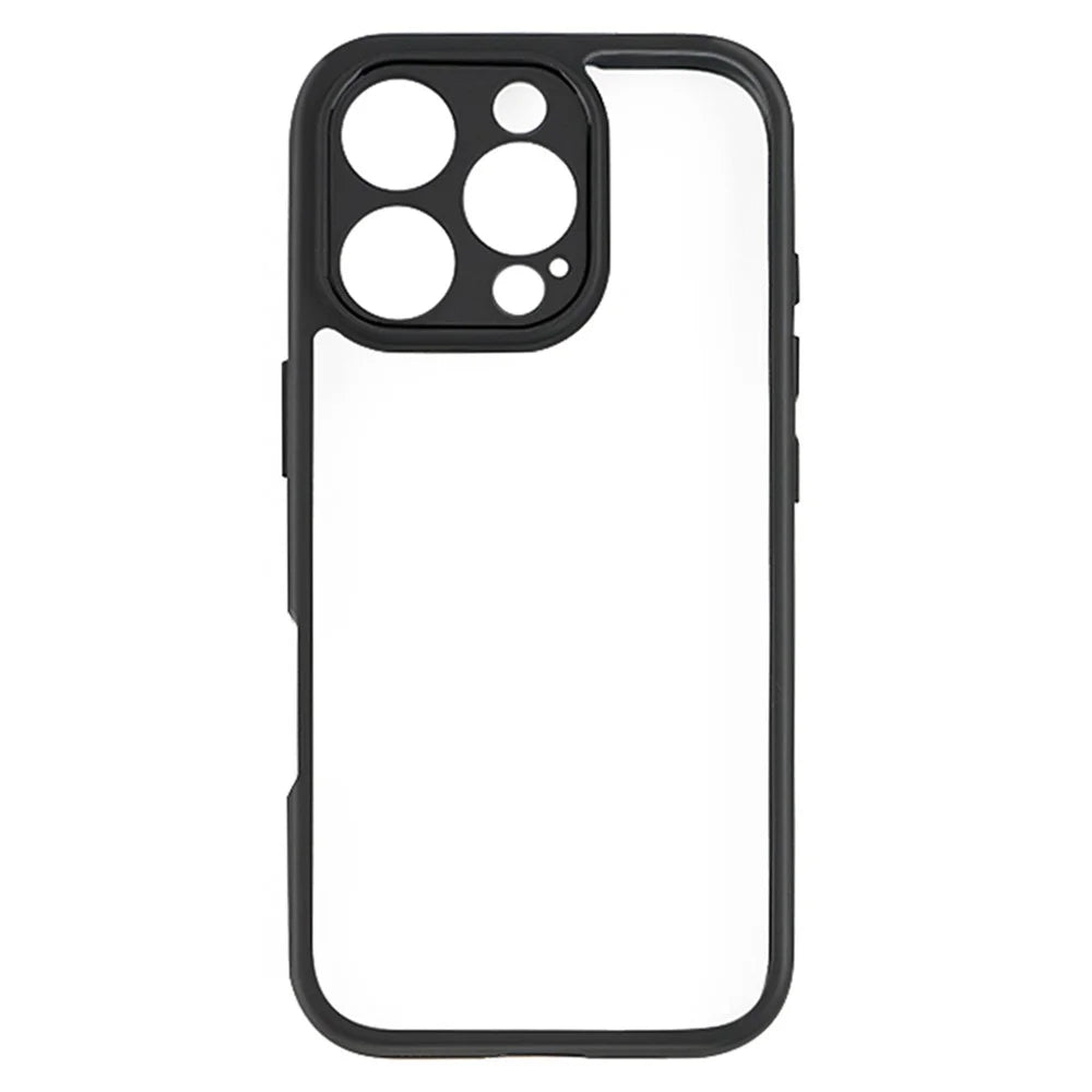 For iPhone 16 Pro Max Case Shockproof PC+TPU Clear Back Phone Cover - 1