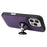 For iPhone 16 Pro Case 2 in 1 Detachable Magnetic Leather Wallet Mobile Cover with Strap - Purple - 2