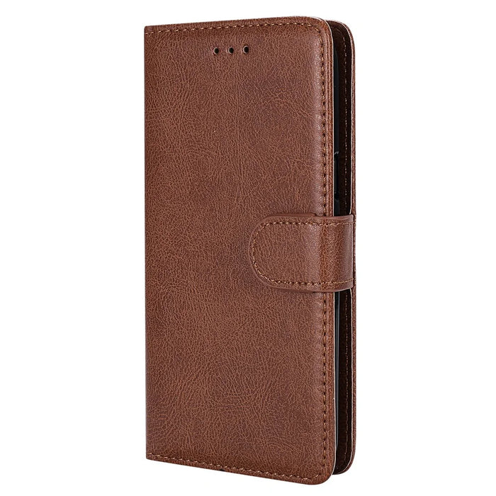 For iPhone 16 Plus Case 2 in 1 Detachable Magnetic Leather Wallet Mobile Cover with Strap - Brown - 7