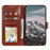 For Samsung Galaxy S23 FE Case PU Leather Mandala Imprinted Design Wallet Phone Cover - Brown - 2