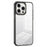 For iPhone 15 Pro Max Clear Phone Case TPU PC Anti-Slip Drop-Proof Back Cover - Black - 1