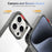 For iPhone 15 Pro Max Clear Phone Case TPU PC Anti-Slip Drop-Proof Back Cover - Black - 2