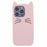 For iPhone 16 Pro Silicone Case 3D Moustache Cat Protective Phone Cover - Pink - 1