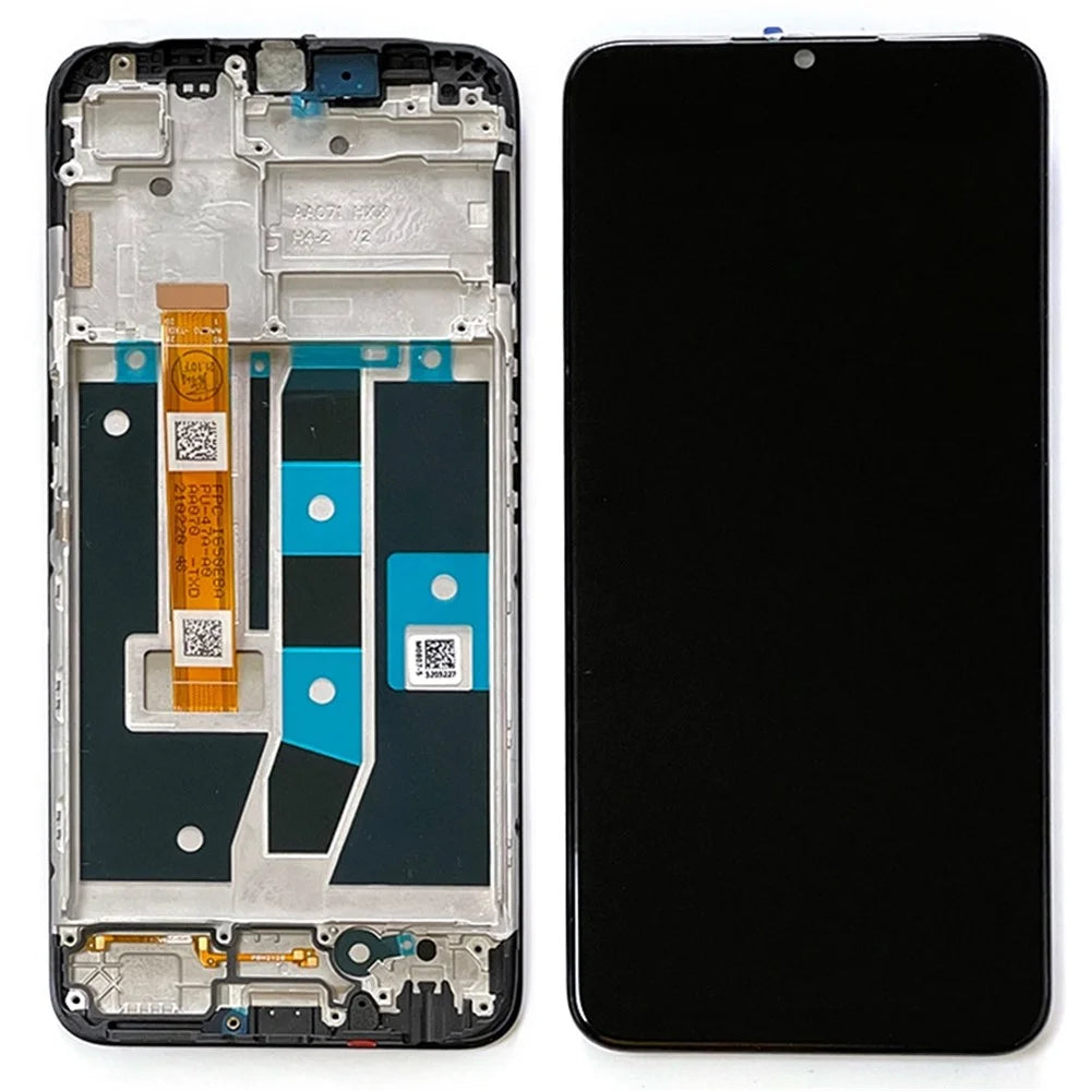 For Oppo A16 CPH2269 / A16s Grade C LCD Screen and Digitizer Assembly + Frame Replacement Part (without Logo) - 1