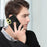 For Samsung Galaxy A06 4G Case Finger Ring Kickstand TPU+Leather 6D Electroplating Phone Cover - Black - 5