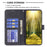 BINFEN COLOR For Realme Note 60 / C61 4G Phone Cases Wallet Stand Geometry Imprint Leather Cover - Black - 3