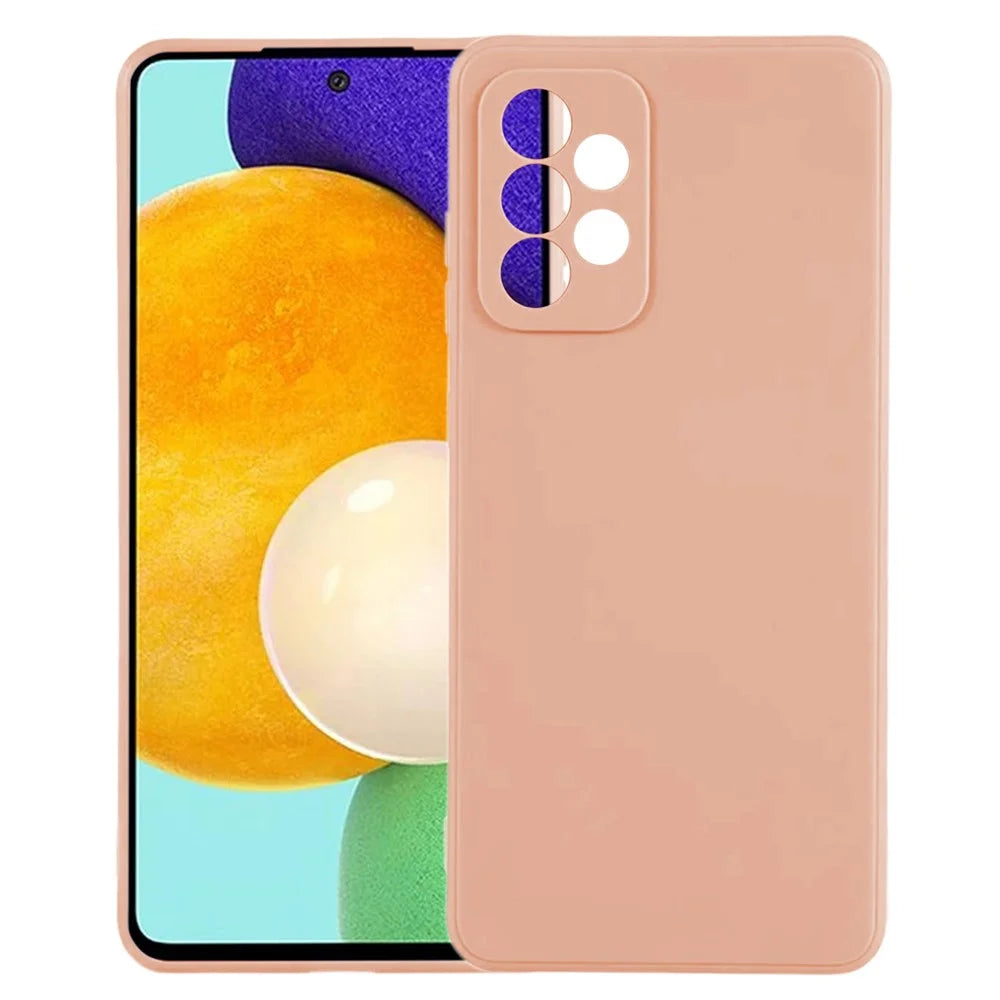 KALEBOL KLB-TPU003 For Samsung Galaxy A53 5G Case Anti-Scratch Solid Color TPU Phone Cover - Pink - 2