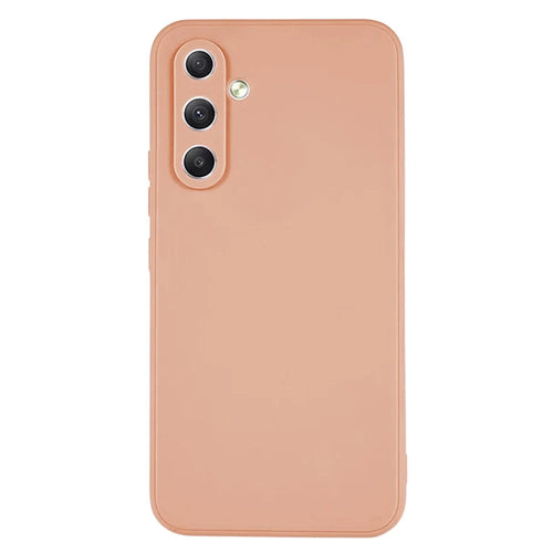 KALEBOL KLB-TPU003 For Samsung Galaxy A34 5G Case Anti-Scratch Solid Color TPU Phone Cover - Pink - 1