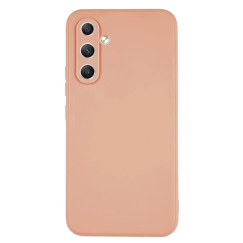KALEBOL KLB-TPU003 For Samsung Galaxy A24 4G (162.1 x 77.6 x 8.3mm)  /  5G Case Anti-Scratch Solid Color TPU Phone Cover - Pink - 1