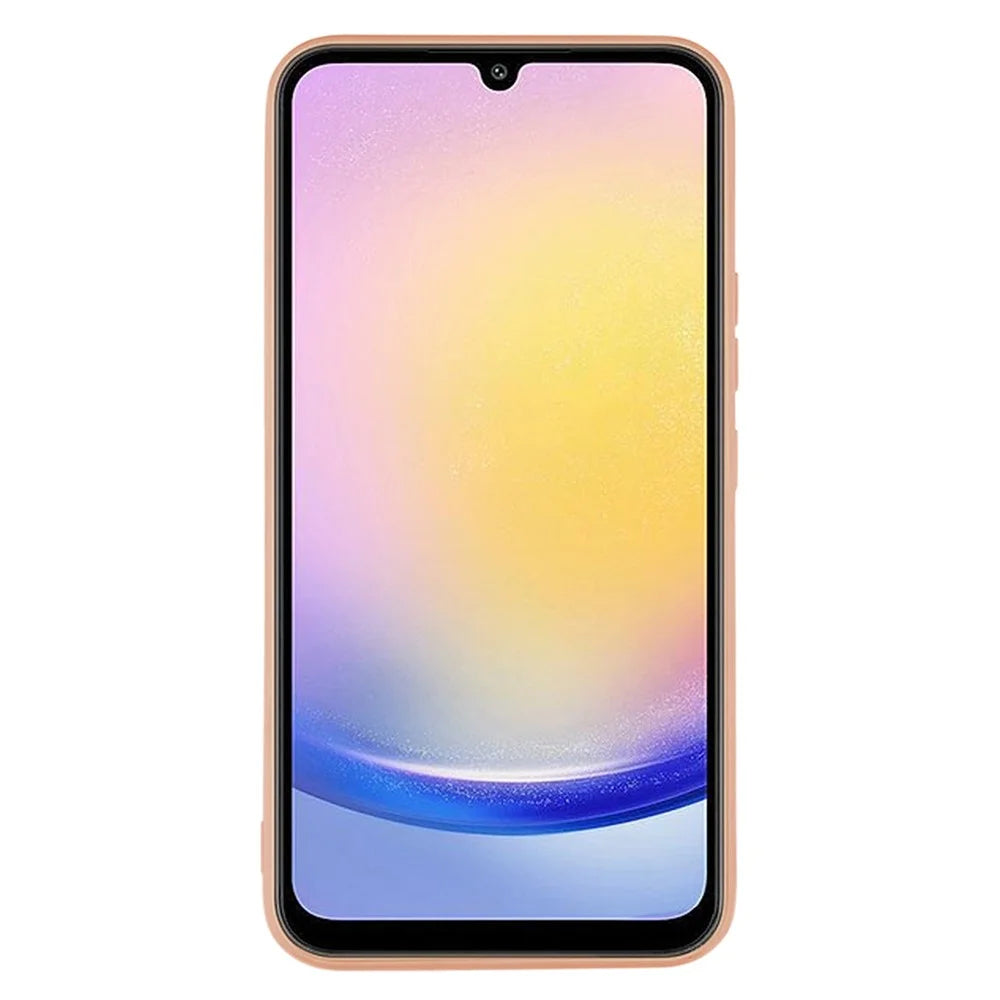KALEBOL KLB-TPU003 For Samsung Galaxy A24 4G (162.1 x 77.6 x 8.3mm)  /  5G Case Anti-Scratch Solid Color TPU Phone Cover - Pink - 3
