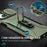 For iPhone 15 Plus / 14 Plus Case Camshield Kickstand TPU+PC Anti-Slip Phone Cover - Green - 7