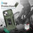 For iPhone 15 Case Camshield Kickstand TPU+PC Anti-Slip Phone Cover - Green - 3