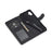 LC.IMEEKE For Samsung Galaxy A06 4G Case Calf Texture PU Leather Stand Wallet Phone Cover - Black - 5