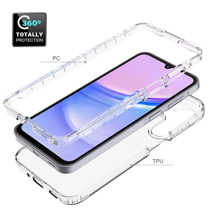 For Samsung Galaxy A16 5G / A16 4G Case TPU+PC 2-in-1 Drop-Proof Clear Phone Cover - 3