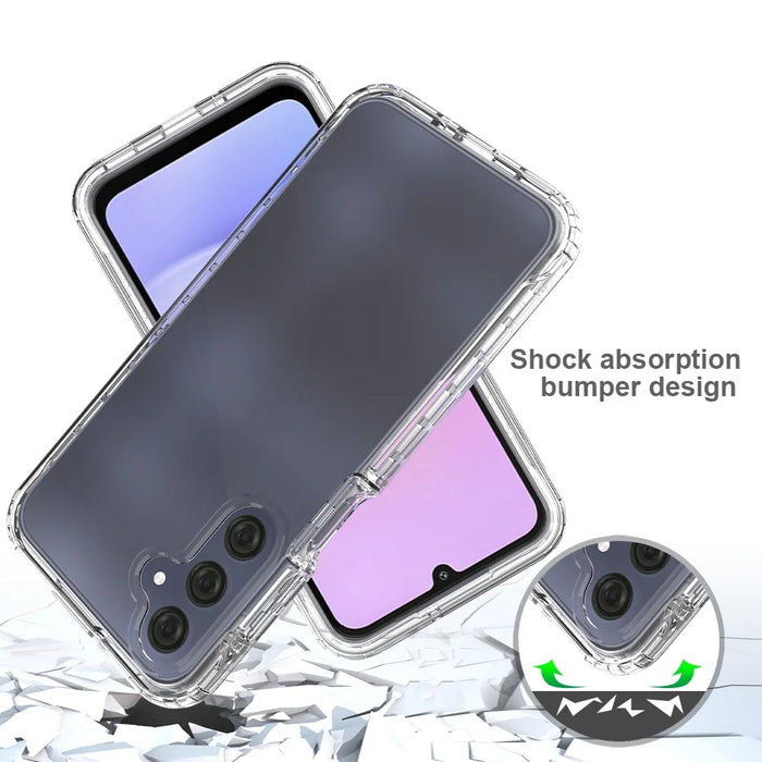 For Samsung Galaxy A16 5G / A16 4G Case TPU+PC 2-in-1 Drop-Proof Clear Phone Cover - 4