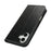 For iPhone 16 Plus Case Crazy Horse Texture Split Leather Wallet Phone Cover - Black - 5