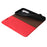For Samsung Galaxy S24 FE Case Crazy Horse Texture Split Leather Wallet Phone Cover - Red - 6