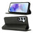 For Samsung Galaxy S24 FE Case PU Leather Calf Textured Magnetic Closing Smart Phone Cover - Black - 2