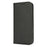 For iPhone 16 Pro Case PU Leather Calf Textured Magnetic Closing Smart Phone Cover - Black - 6