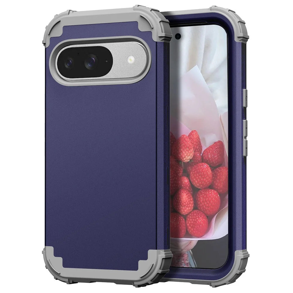 L-Style For Google Pixel 9 Case Shockproof PC + TPU Phone Back Cover - Blue - 2