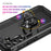 For Samsung Galaxy A16 5G / A16 4G Case PC+TPU Phone Cover with Rotary Ring Kickstand - Black - 4