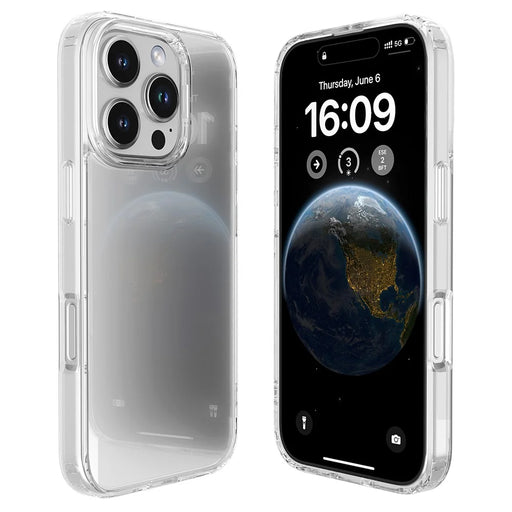 MUTURAL For iPhone 16 Pro Max Case Rounded Edge TPU+PC Clear Phone Cover - 2