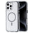 For iPhone 16 Pro Max Case Compatible with MagSafe Annular Airbags PC+TPU Phone Cover - Black - 1