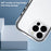 For iPhone 16 Pro Case Annular Airbags PC+TPU Shockproof Phone Cover - Black - 2