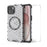 ENKAY HAT PRINCE For iPhone 15  Magnetic Case Honeycomb Design TPU+PC Phone Cover + Large Arc Edge Screen Protector - White - 1