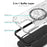 ENKAY HAT PRINCE For iPhone 14 Plus  Magnetic Case Honeycomb Design TPU+PC Phone Cover + Large Arc Edge Screen Protector - White - 2