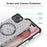ENKAY HAT PRINCE For iPhone 14 Plus  Magnetic Case Honeycomb Design TPU+PC Phone Cover + Large Arc Edge Screen Protector - White - 3