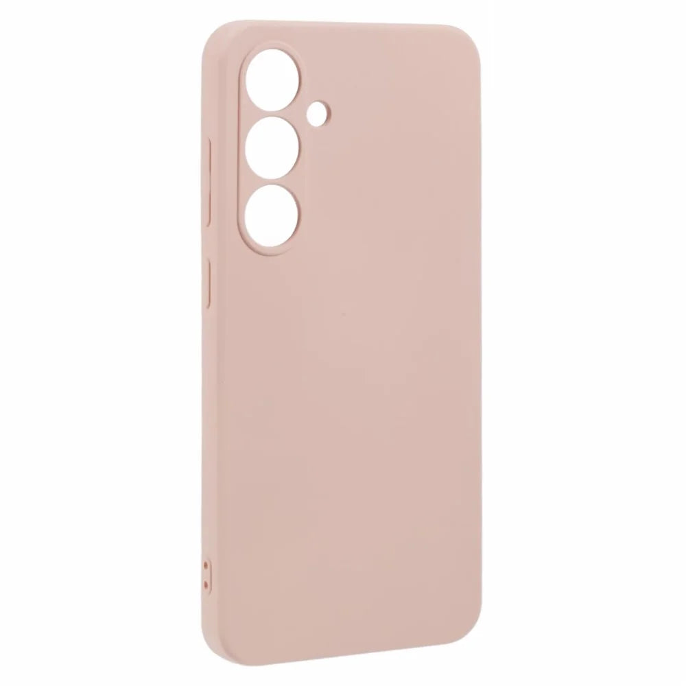 For Samsung Galaxy S24 FE Case TPU Back Soft Anti-Scratch Fiber Lining Phone Cover - Pink - 3